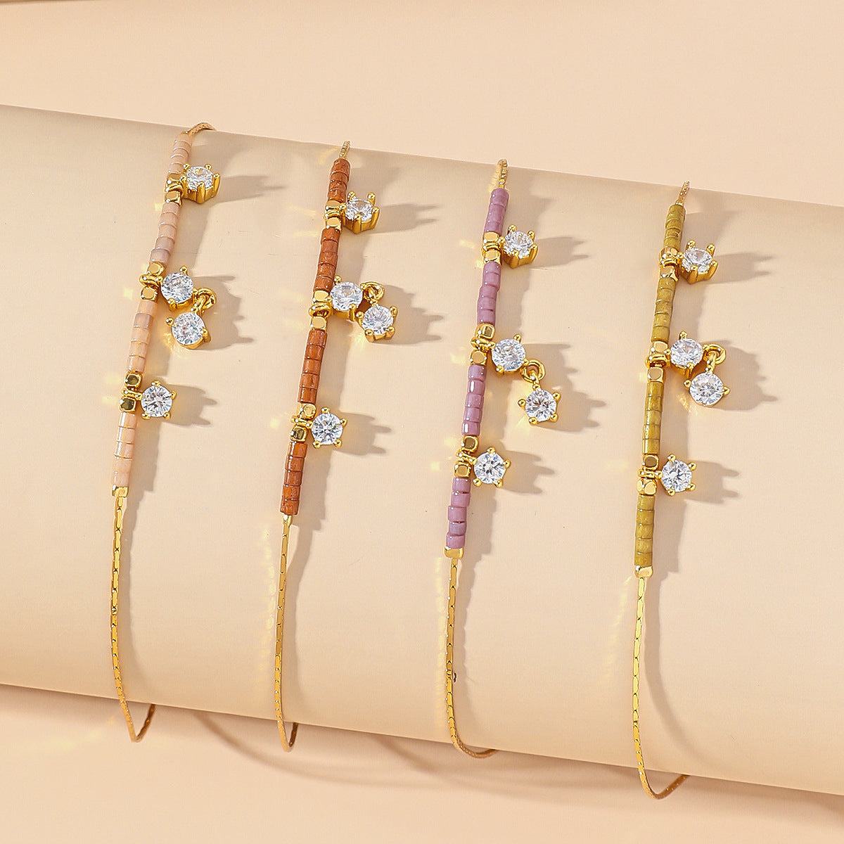 Zircon Small Titanium Steel Anklet Women