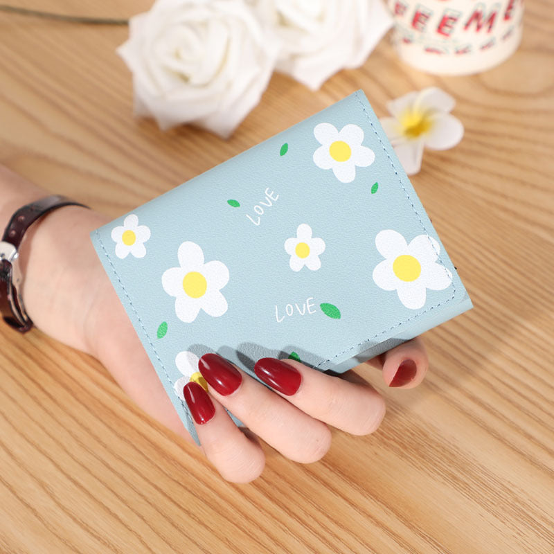 Short Creative Fashion Wallet Print Buckle