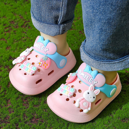 Children's Slippers Summer Cute Outdoor Soft Bottom Non-slip Boys And Girls Sandals Infant Kid Baby Hole Shoes