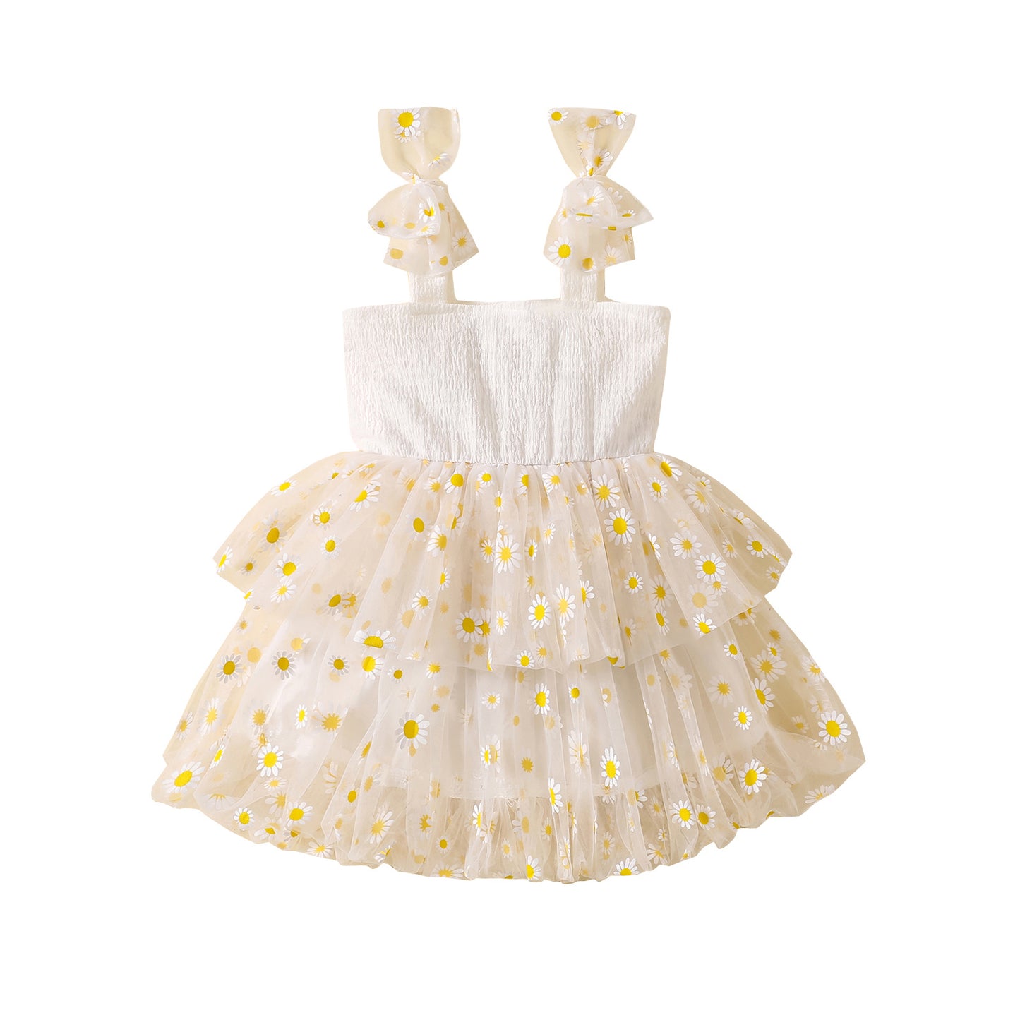 Flower Mesh Girls' Dress Suspenders