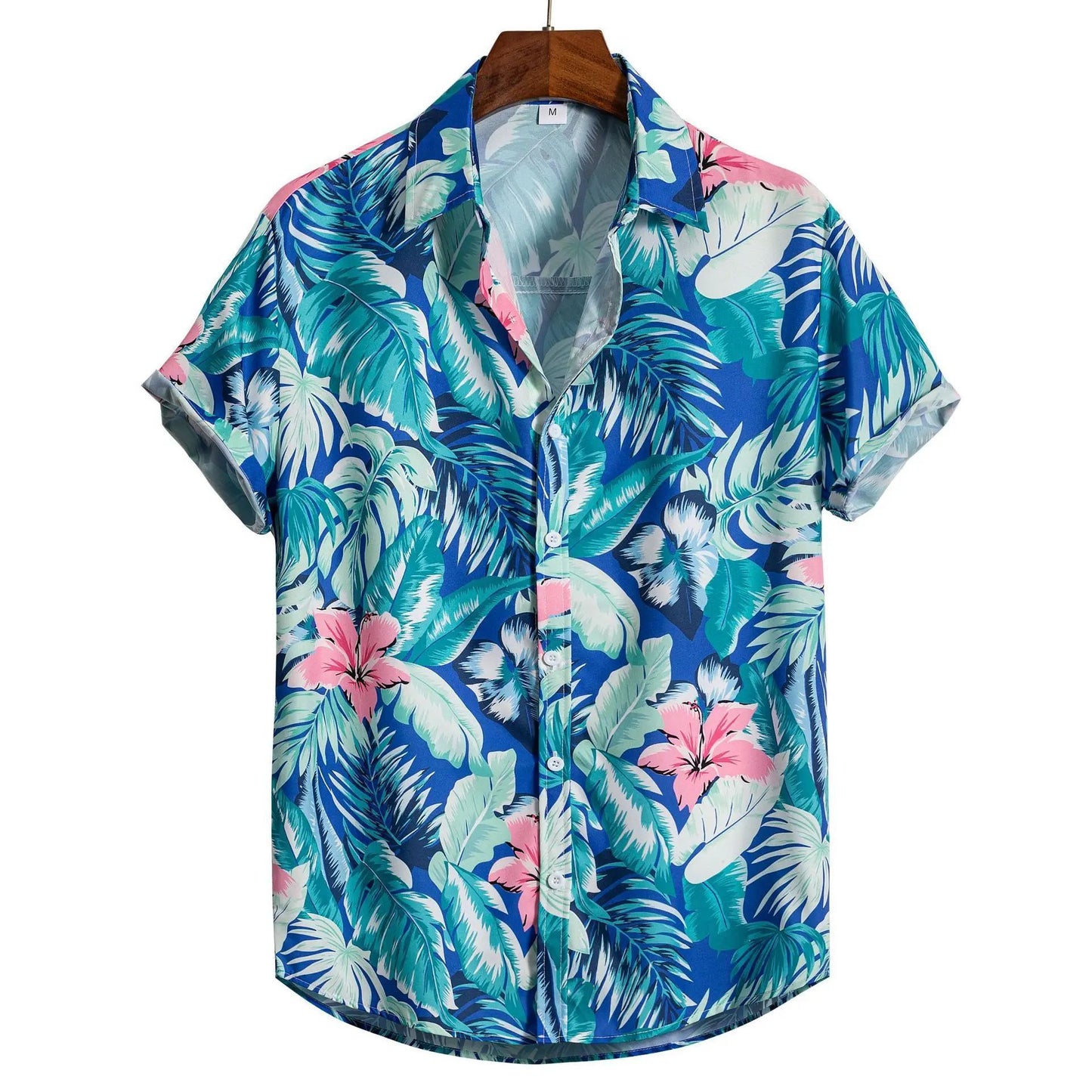 Fashion Men's Art Printed Short Sleeve Shirt
