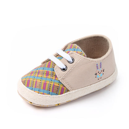 Korean Style Plaid Baby All-match Toddler Shoes