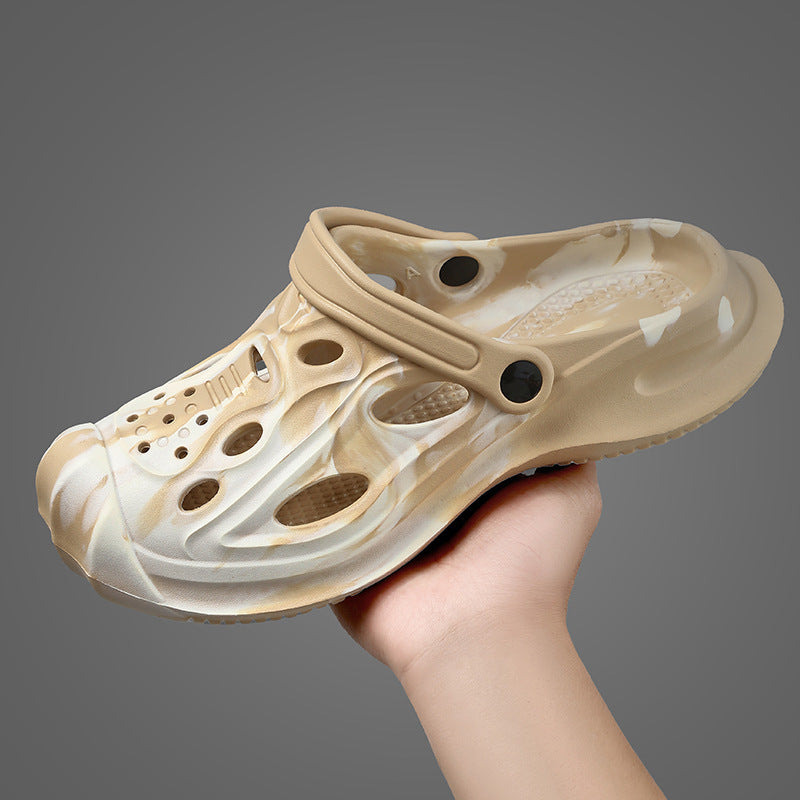 Outdoor New Non-slip Color Matching Slippers For Men