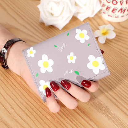Short Creative Fashion Wallet Print Buckle