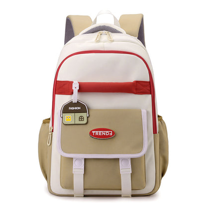 New Preppy Style Girls Casual Multicolor Lightweight Double-shoulder Backpack